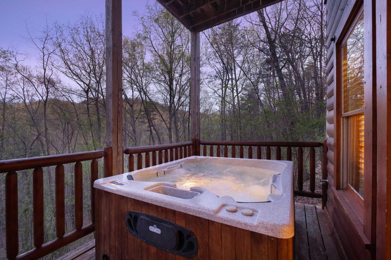 Private Smoky Mtn Log Home With 2 Decks And Hot Tub! 鸽子谷 外观 照片