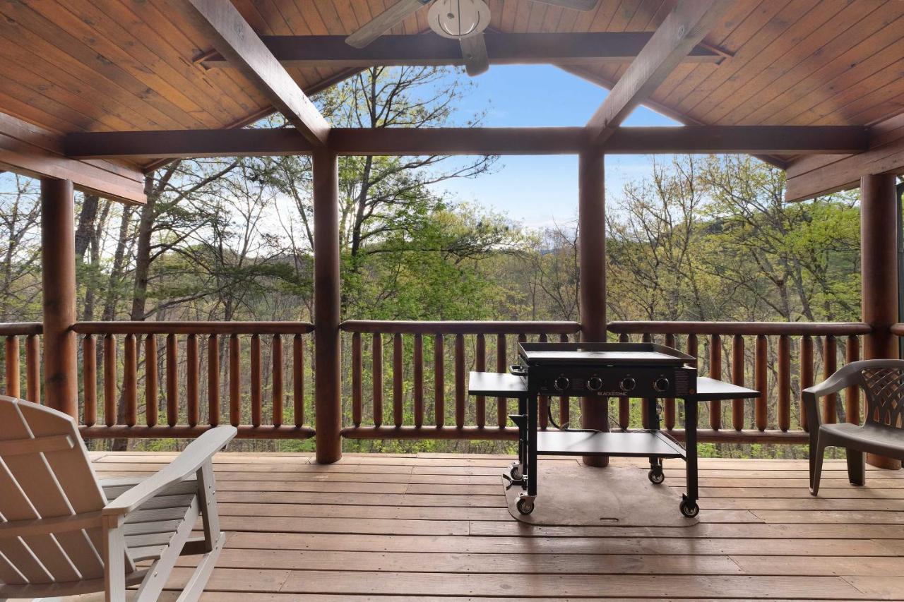 Private Smoky Mtn Log Home With 2 Decks And Hot Tub! 鸽子谷 外观 照片