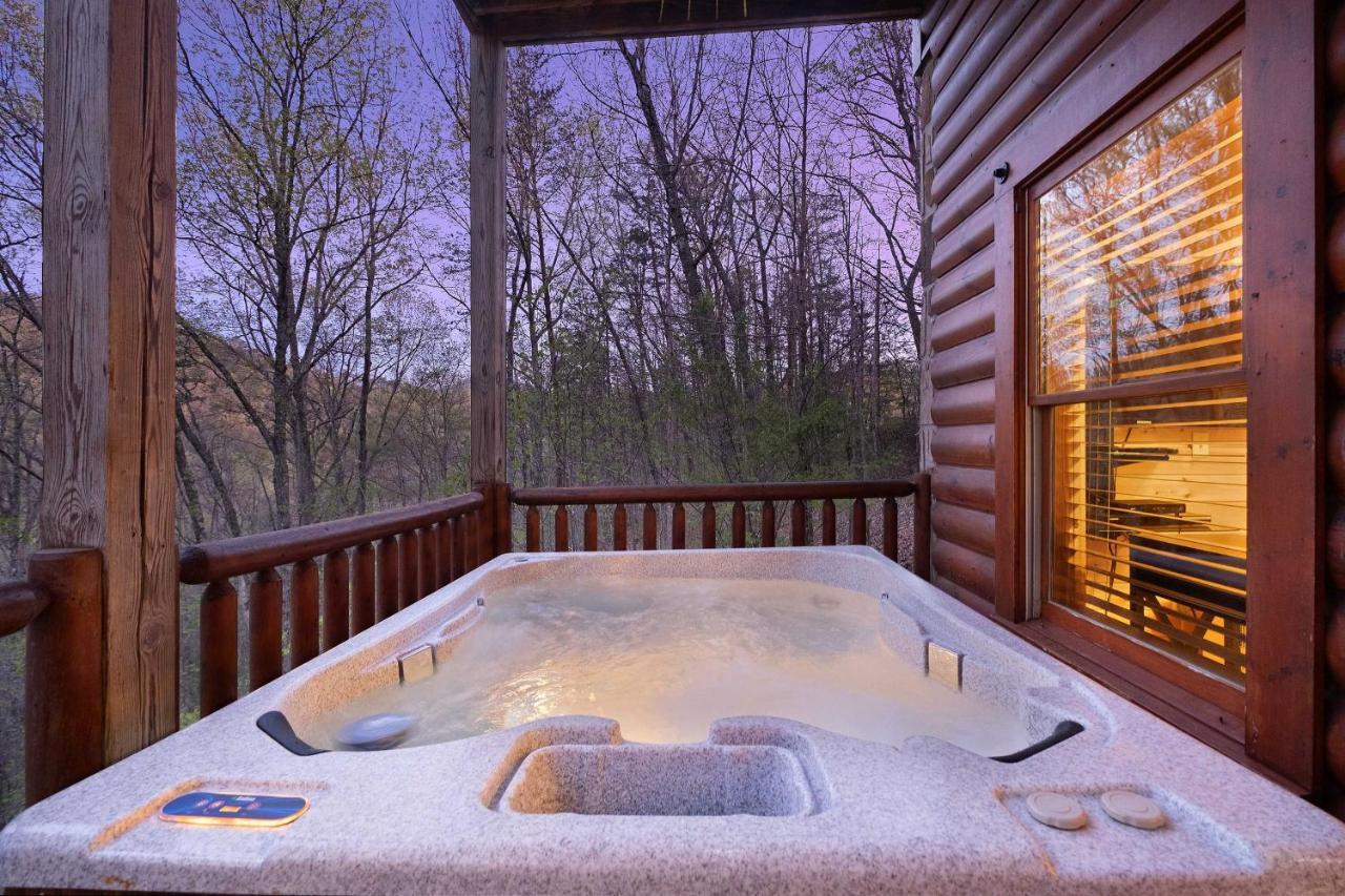 Private Smoky Mtn Log Home With 2 Decks And Hot Tub! 鸽子谷 外观 照片